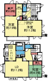 神奈川県横浜市保土ヶ谷区上菅田町【一戸建】の間取り