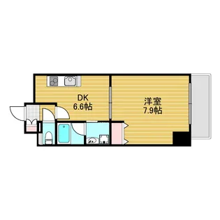 アーバネス淀川【3階】の間取り