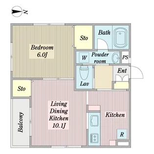 アヴニール【1階】の間取り