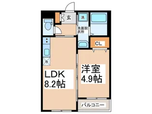 Sun Garden 元町【1階】の間取り