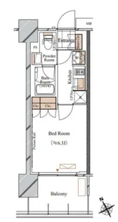 ブランシエスタ西船橋【4階】の間取り