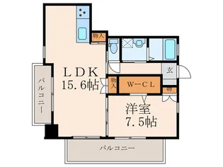 福岡県北九州市八幡西区藤田1【マンション】の間取り