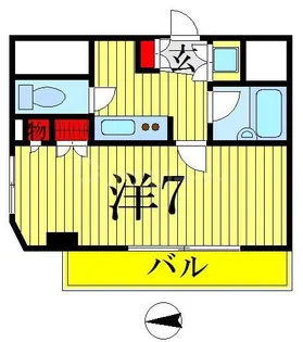 ルーブル錦糸町弐番館【4階】の間取り