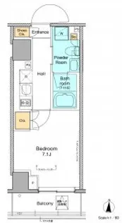 プラウドフラット本所吾妻橋【3階】の間取り