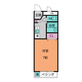 パティオII【1階】の間取り