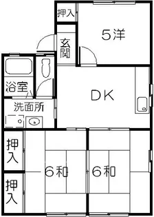 パークハイツミッキーB棟【1階】の間取り