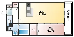 アグレアーブル【7階】の間取り