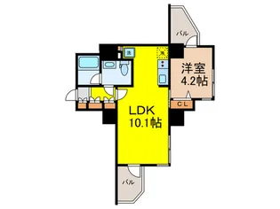 エムレジデンス渋谷神泉【3階】の間取り