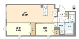 ウェルスクエア笹塚II【4階】の間取り