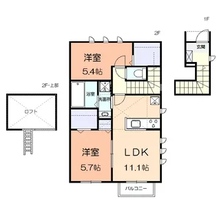 アミティエ湘南A【2階】の間取り