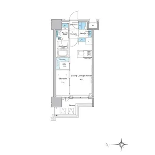 ルフォンプログレ門前仲町プレミア【5階】の間取り