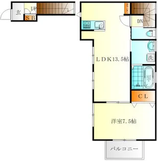 サニーヒル白楽【2階】の間取り