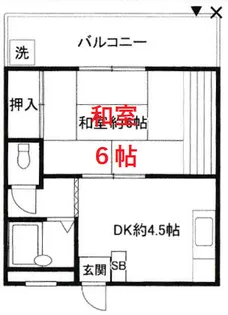 エクセルピア南六郷【3階】の間取り