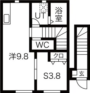 ル・メイユール尼沼B棟【2階】の間取り