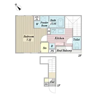 YDC PARK 1【2階】の間取り