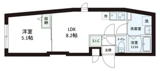 プロスタイルウェルス墨田【5階】の間取り