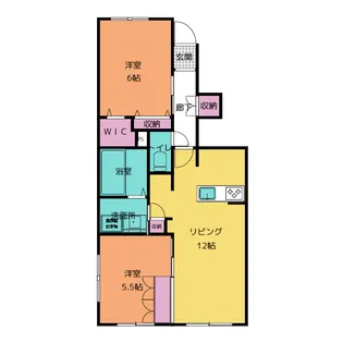 Maison Mahogany【1階】の間取り