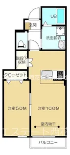 grand parace十二丁目II【1階】の間取り