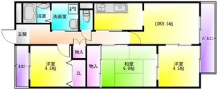 エスポワールII【2階】の間取り