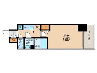 ファステート大阪上本町ソーレ【9階】の間取り