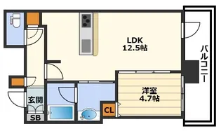 ザ・パークハウス中之島タワー【7階】の間取り