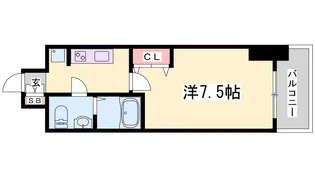 SERENiTE三宮【6階】の間取り