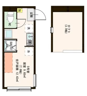 アルモニー千川【2階】の間取り