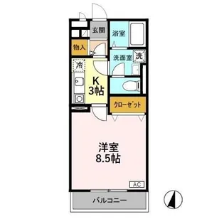 メゾン・ド・サラ【3階】の間取り
