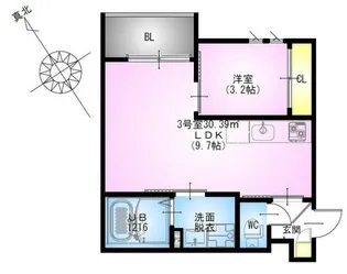 レガリスト 鶴見【3階】の間取り