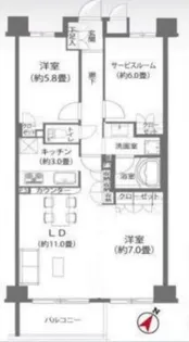 ガーデンホーム南千住EX Plaza【3階】の間取り