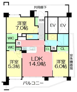 レーベンハイム湘南辻堂【2階】の間取り