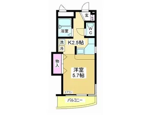 レ・ゾワゾー【2階】の間取り