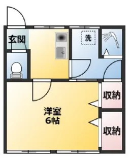 東田荘B棟【2階】の間取り