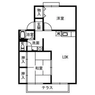 フォレストパークA棟【2階】の間取り