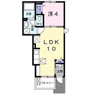 ラウレア【1階】の間取り