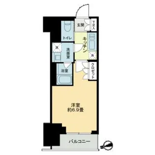 ザ・ライオンズフォーシア鶴見【2階】の間取り