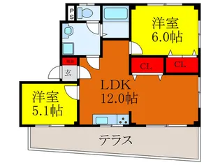 第2竹本マンション【1階】の間取り