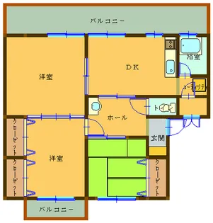 鎌倉マンション 305号【3階】の間取り
