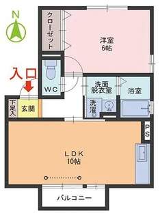 グッドラックII【2階】の間取り