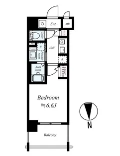 クリスタルブライト谷町【9階】の間取り
