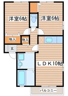 リビングタウン将監A【1階】の間取り
