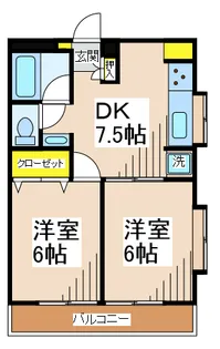 第3ドリームハイツ【5階】の間取り