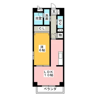 モンルポ・ヤノネ【2階】の間取り