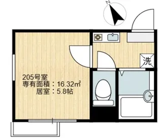 イルビラージュ四ツ木【2階】の間取り