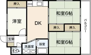 コーポヤマサキ【3階】の間取り