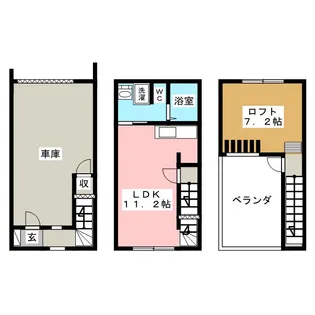 イル・クオーレ港【2階】の間取り