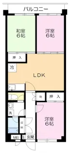 ヴェルディ生田【5階】の間取り