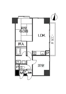 ライオンズマンション吉野町第7【5階】の間取り