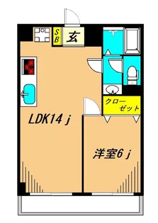 トーア不動前マンション【4階】の間取り