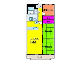 オリーブ高松南の間取り